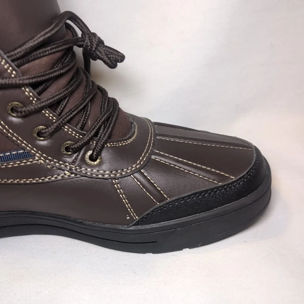 Nautica LOCKVIEW Brown Duck Boots-Waterproof Shell Mens 11 EUC